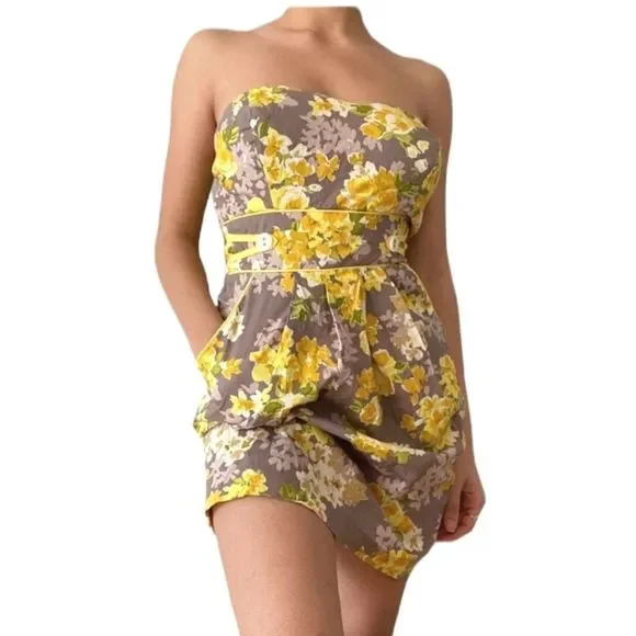 Trixxi Strapless Summer Dress size 3 - Picture 2 of 10